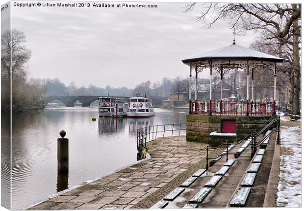 The Bandstand -Chester. Canvas Print by Lilian Marshall