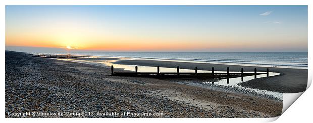 Camber Sands Sunrise I Print by Vinicios de Moura