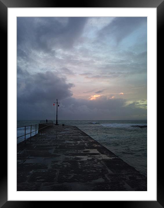 Cornish skies Framed Mounted Print by Carol Young