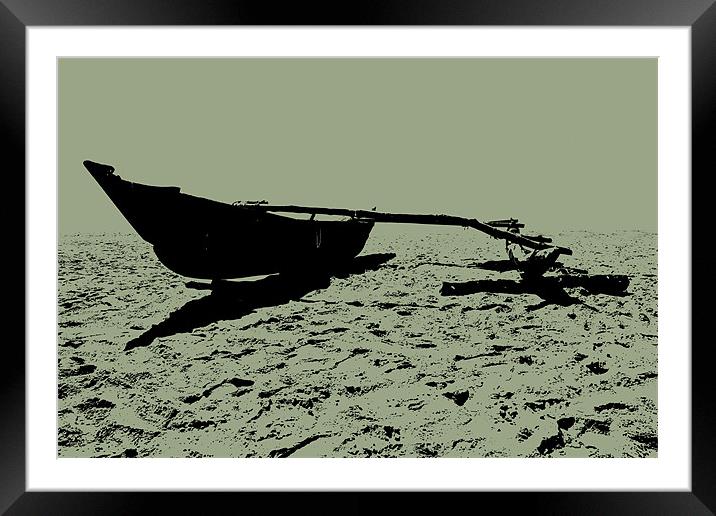 Goan Fishermans Catamaran Framed Mounted Print by Arfabita  