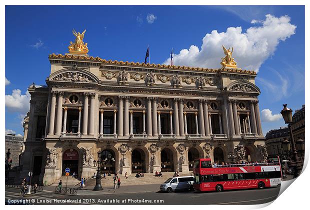 Opera Garnier, Paris Print by Louise Heusinkveld