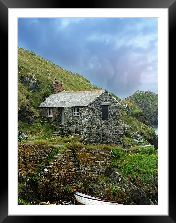 Fishermans cottage Framed Mounted Print by Carol Young