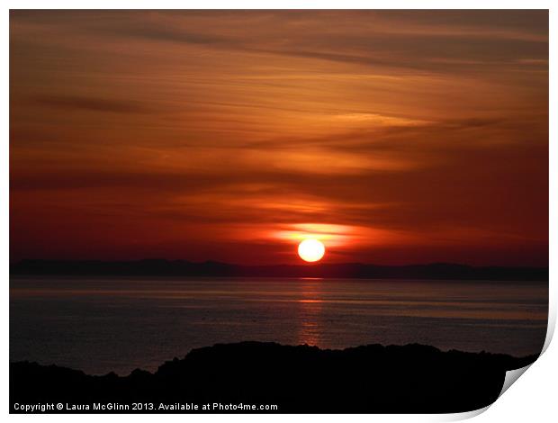 East Neuk Sunset Print by Laura McGlinn Photog