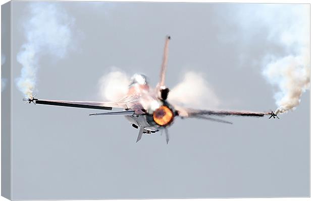 F-16 afterburner pass Canvas Print by Rachel & Martin Pics