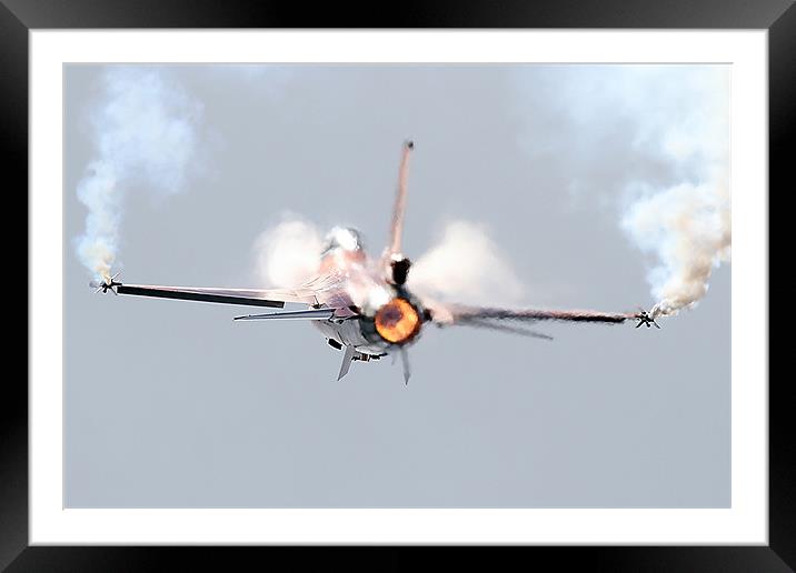 F-16 afterburner pass Framed Mounted Print by Rachel & Martin Pics