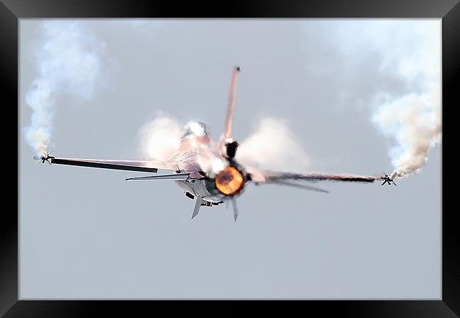 F-16 afterburner pass Framed Print by Rachel & Martin Pics