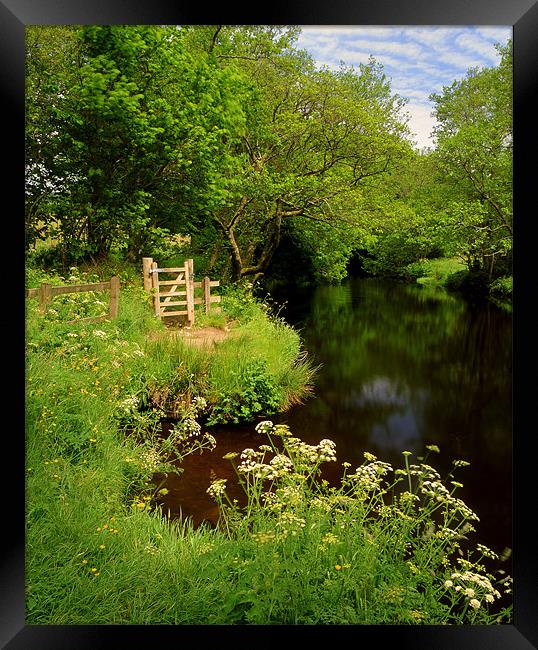 River Teign near Chagford Framed Print by Darren Galpin
