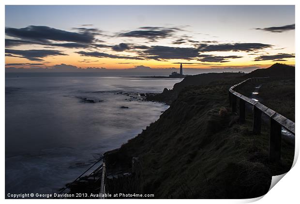 Path to the Lighthouse Print by George Davidson
