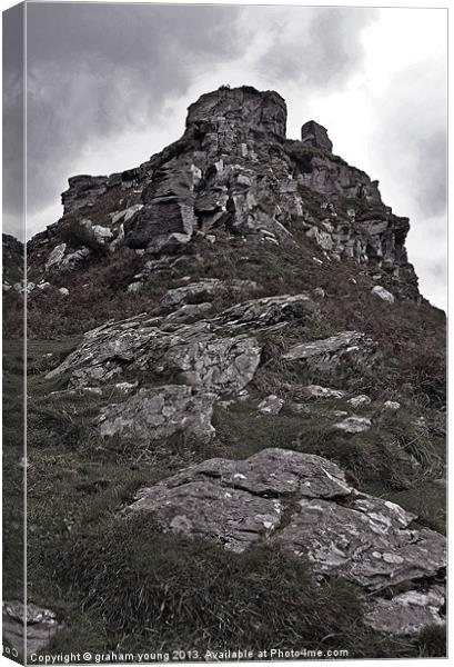 Castle Rock Canvas Print by graham young