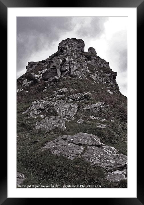 Castle Rock Framed Mounted Print by graham young
