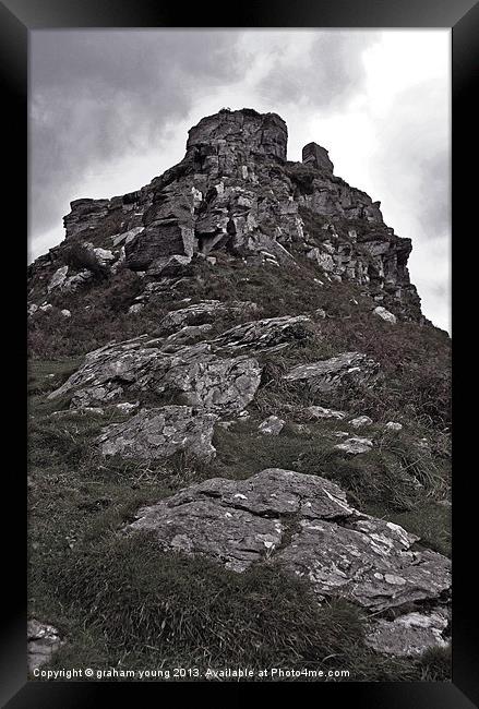 Castle Rock Framed Print by graham young