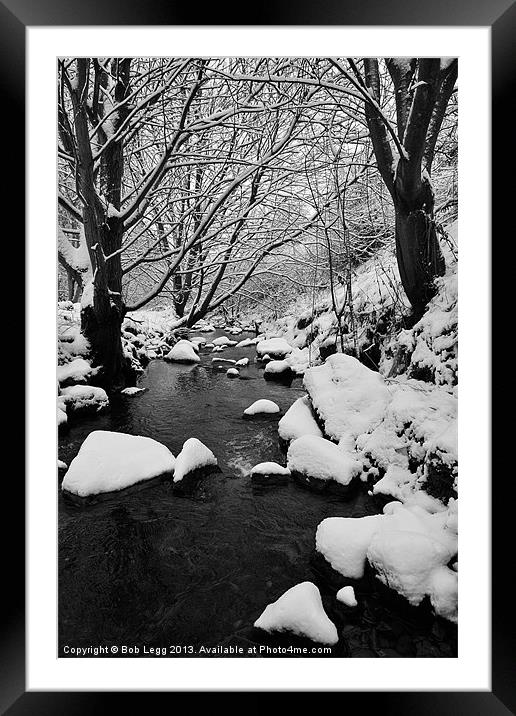 Wintery Woods Framed Mounted Print by Bob Legg