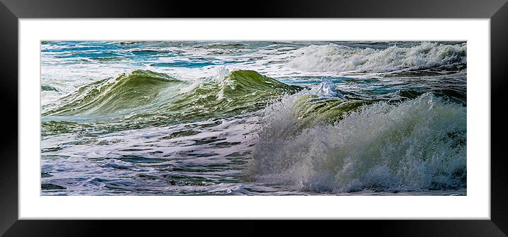 Sea waves panorama Framed Mounted Print by Michael Goyberg