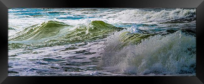 Sea waves panorama Framed Print by Michael Goyberg
