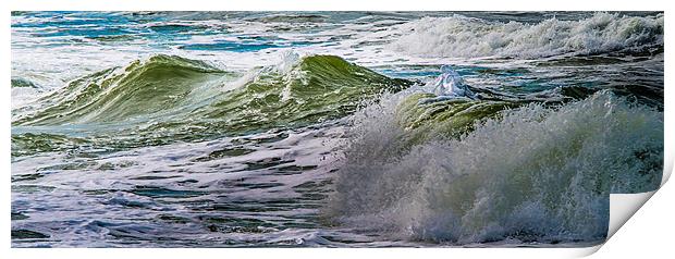 Sea waves panorama Print by Michael Goyberg