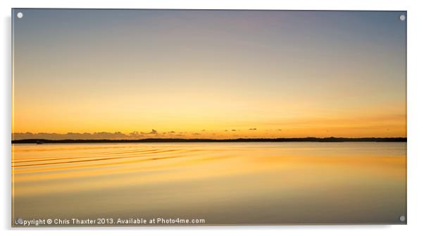 Serene Sunrise over Key Largo Sound Acrylic by Chris Thaxter