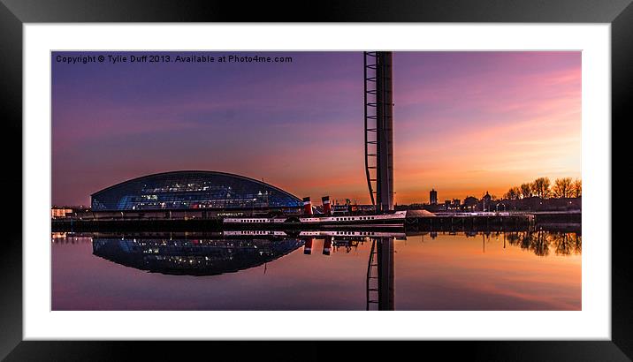 PS Waverley at the Glasgow Science Centre Framed Mounted Print by Tylie Duff Photo Art