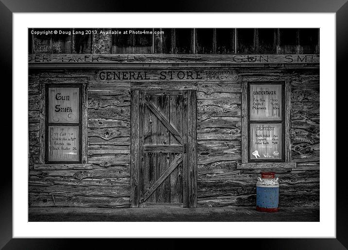 The Old General Store Framed Mounted Print by Doug Long