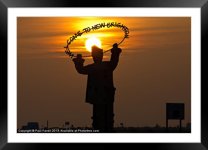 Welcome to New Brighton Framed Mounted Print by Paul Farrell Photography