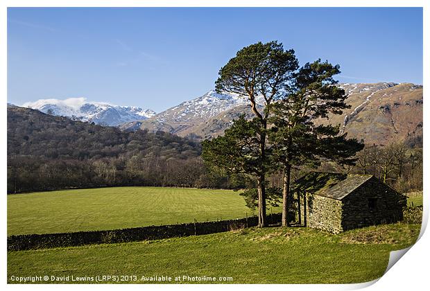 Rydal Head & Great Rigg Print by David Lewins (LRPS)