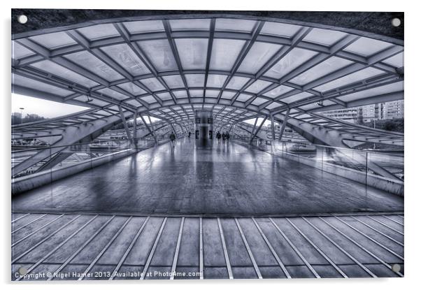 Oriente Station B&W Acrylic by Wight Landscapes