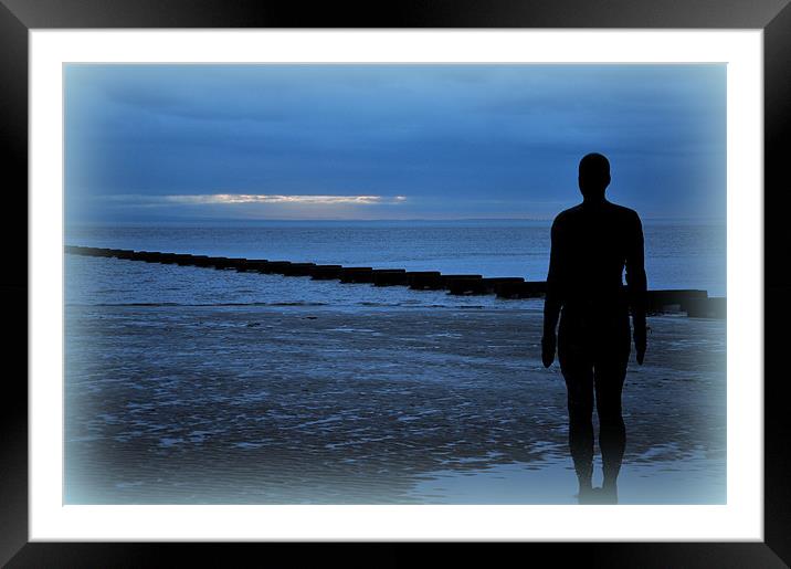 looking out to sea Framed Mounted Print by sue davies