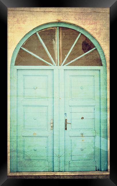 Vintage door Framed Print by Michael Marker