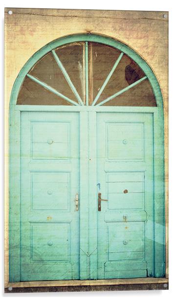 Vintage door Acrylic by Michael Marker