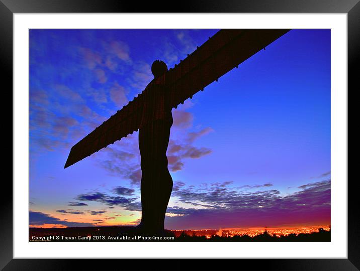 Twilight Angel Framed Mounted Print by Trevor Camp