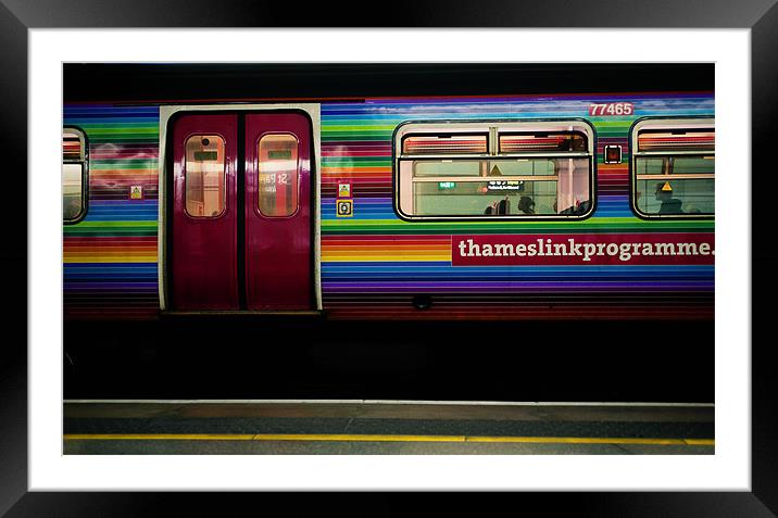 London Train Framed Mounted Print by Michael Marker