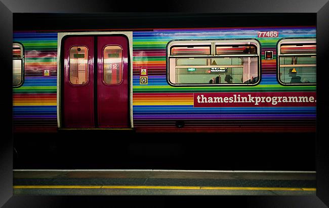 London Train Framed Print by Michael Marker
