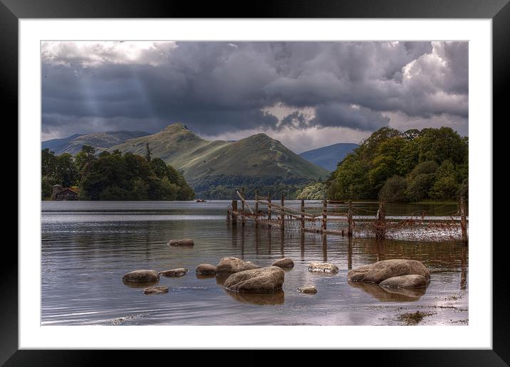 Derwent Water Framed Mounted Print by Stuart Gennery