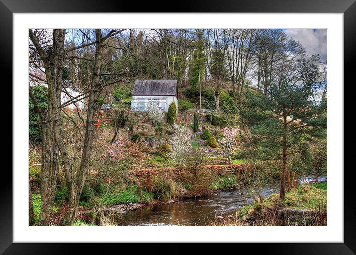 Garden beside the Linhouse Water Framed Mounted Print by Tom Gomez