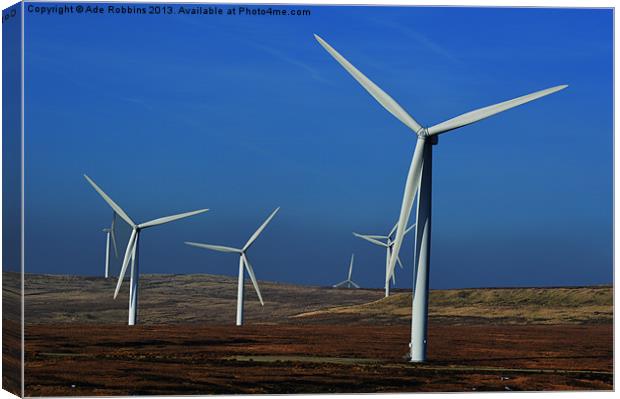 Land Of The Turbine Canvas Print by Ade Robbins
