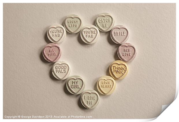 Gotta Love Hearts... Print by George Davidson