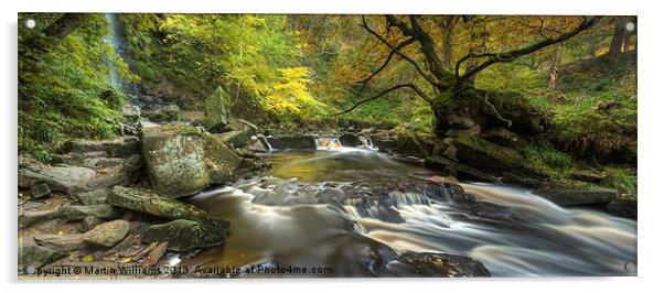 Mallyan Spout and West Beck Acrylic by Martin Williams