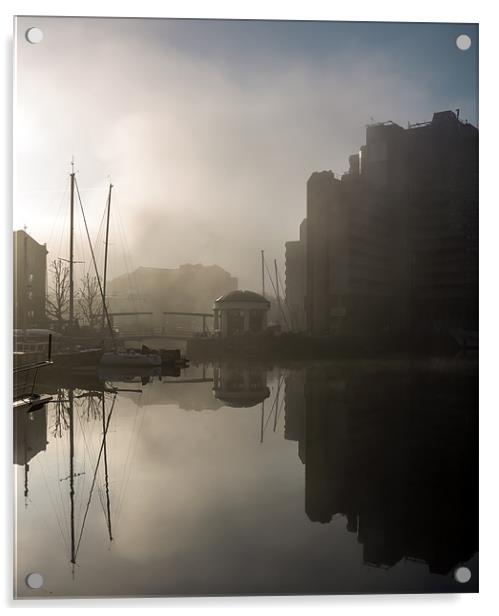 Foggy Morning Acrylic by Richard Thomas