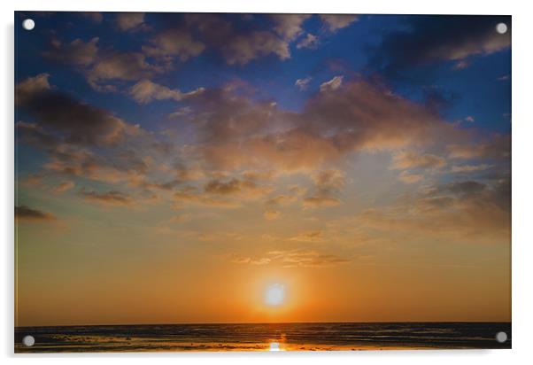 Amroth Sunday Sunrise Acrylic by Simon West