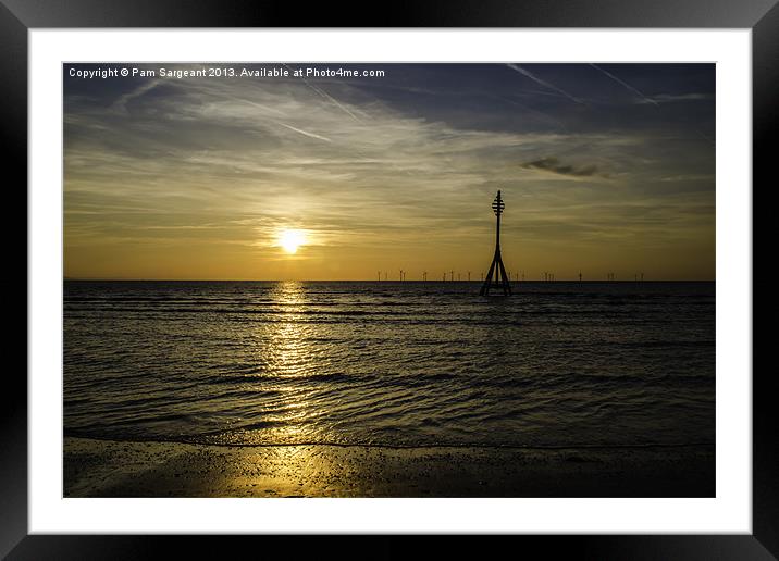 Crosby Beacon Sunset Framed Mounted Print by Pam Sargeant