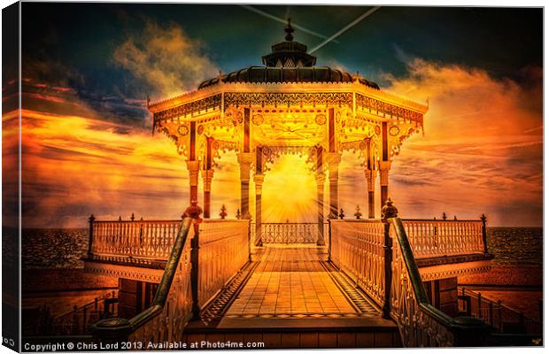 The Bandstand Canvas Print by Chris Lord