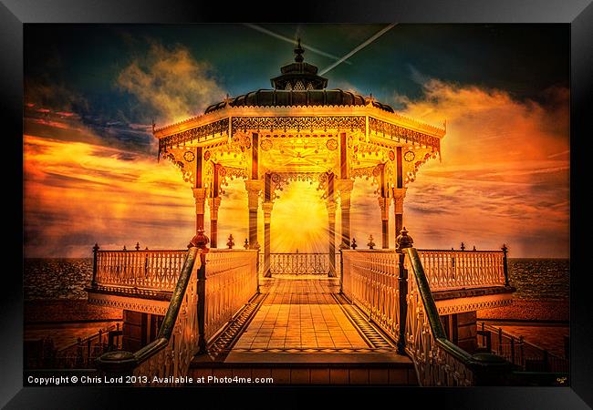 The Bandstand Framed Print by Chris Lord
