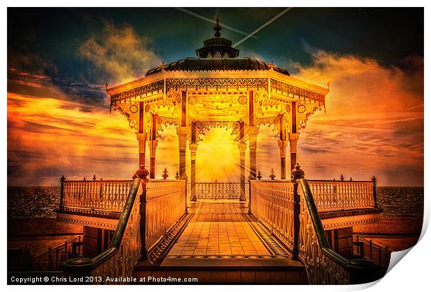 The Bandstand Print by Chris Lord