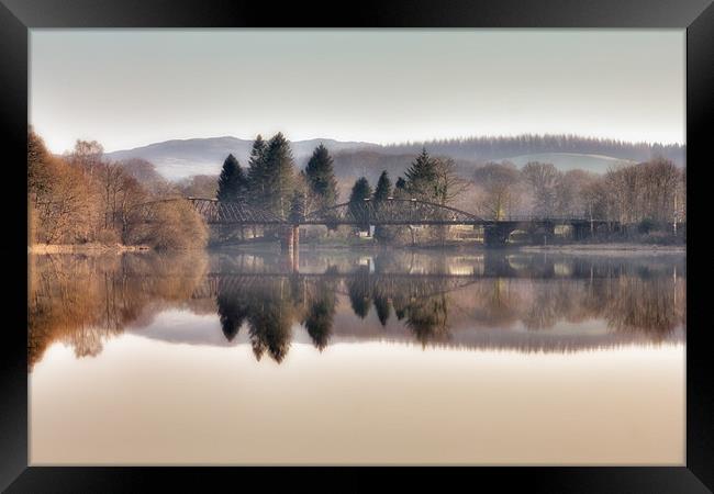 Loch Ken Viaduct Scotland Framed Print by Derek Beattie