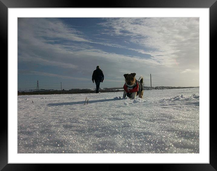 snow Framed Mounted Print by jonny england