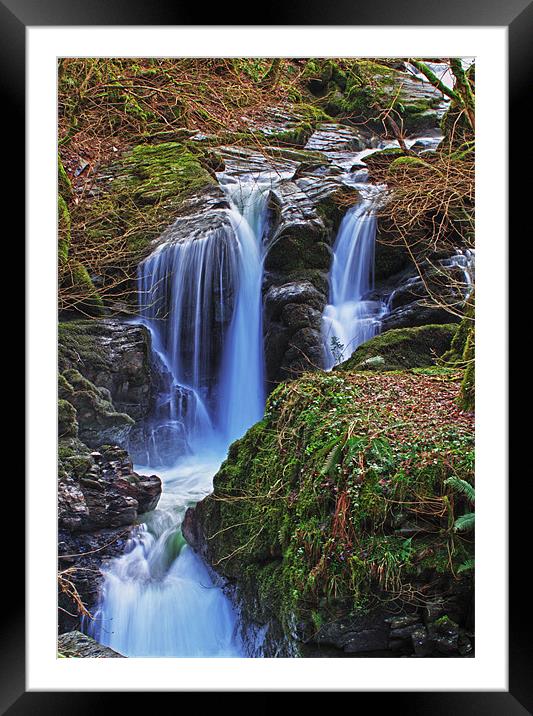 waters fall Framed Mounted Print by Stephen Walters