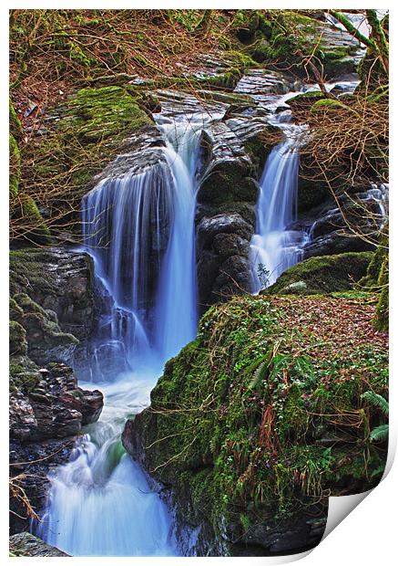 waters fall Print by Stephen Walters