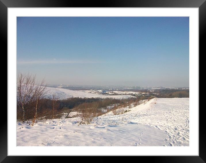 snow views Framed Mounted Print by jonny england