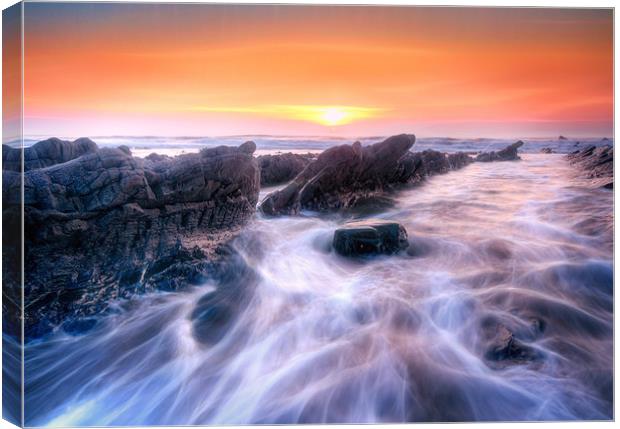 High Tide Canvas Print by nick woodrow