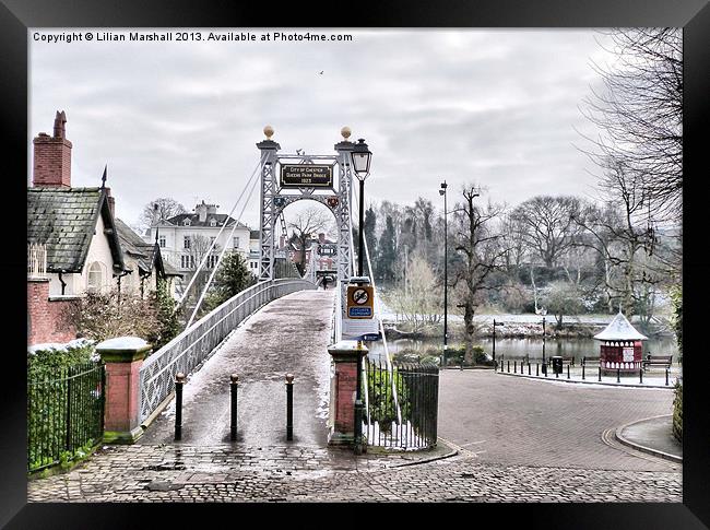 Queenspark Bridge . Framed Print by Lilian Marshall