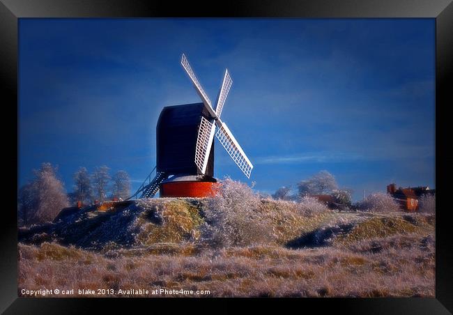brill windmill Framed Print by carl blake